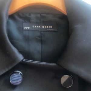 Black Satin Zara dress Jacket